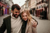 Happy couple who met through a dating agency and matchmaking service in London