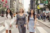 female, Maclynn team, three women, walking women